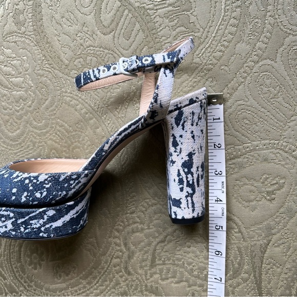 NWT Jimmy Choo Peachy 105 Bleached Denim Size 38.5 - Picture 14 of 15